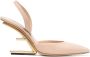 FENDI 100mm sculpted-heel slingback pumps Pink - Thumbnail 1