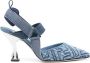 FENDI Colibrì 85mm denim sandals Blue - Thumbnail 1