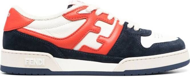 FENDI FF logo-embroidered sneakers Blue