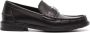 FENDI FF Squared-plaque leather loafers Black - Thumbnail 1