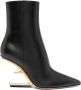 FENDI First 95mm leather boots Black - Thumbnail 1