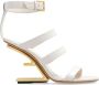 FENDI First 95mm leather sandals White - Thumbnail 1