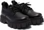 Fendi Kids chunky-sole lace-up boots Black - Thumbnail 1