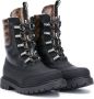 Fendi Kids FF lace-up boots Black - Thumbnail 1