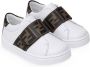 Fendi Kids FF touch strap sneakers White - Thumbnail 1