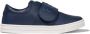 Fendi Kids logo-embossed leather sneakers Blue - Thumbnail 1