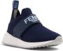 Fendi Kids logo-print mesh sneakers Blue - Thumbnail 1