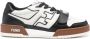 FENDI Match panelled leather sneakers Black - Thumbnail 1