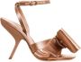 Ferragamo 105mm asymmetric-bow satin sandals Neutrals - Thumbnail 1