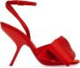Ferragamo 105mm oversized-bow leather sandals Red - Thumbnail 1
