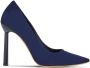 Ferragamo 105mm suede pump shoes Blue - Thumbnail 1