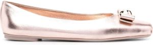 Ferragamo 10mm Pina bow-detail ballerinas Pink
