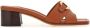 Ferragamo 40mm Gancini-buckle leather slides Brown - Thumbnail 1
