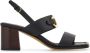 Ferragamo 55mm Gancini-buckle leather sandals Black - Thumbnail 1