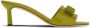 Ferragamo 55mm Vara bow slide mules Green - Thumbnail 1