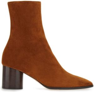 Ferragamo 60mm suede ankle boots Brown