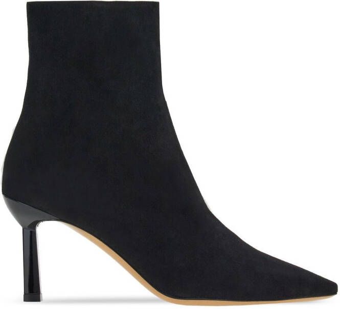 Ferragamo 70mm pointed toe boots Black