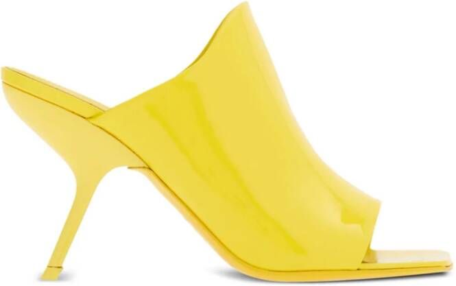 Ferragamo 85mm open-toe slide mules Yellow