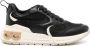 Ferragamo almond-toe panelled leather sneakers Black - Thumbnail 1