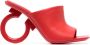 Ferragamo Astro 105mm leather mules Red - Thumbnail 1