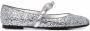 Ferragamo bow-detail glitter ballerina shoes Silver - Thumbnail 1
