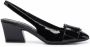 Ferragamo Briget 55 patent leather slingback pumps Black - Thumbnail 1