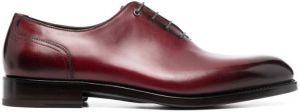 Ferragamo brushed-effect Oxford shoes Red