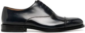 Ferragamo brushed leather Oxford shoes Black