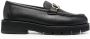 Ferragamo buckle-detail leather loafers Black - Thumbnail 1