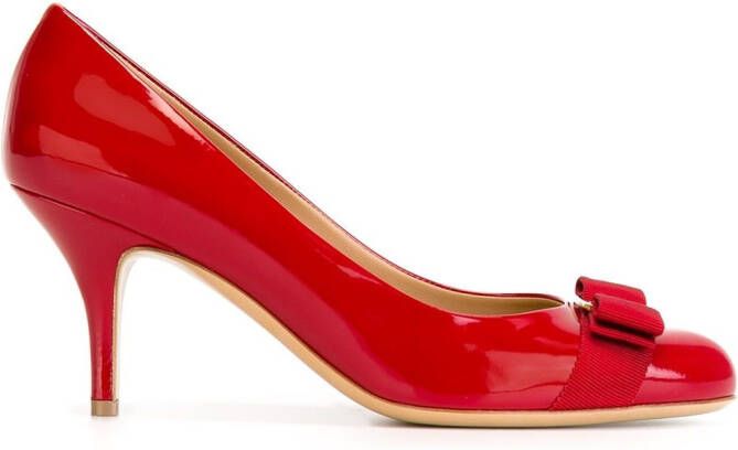 Ferragamo 'Carla' pumps Red