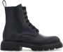 Ferragamo Combat leather boots Black - Thumbnail 1