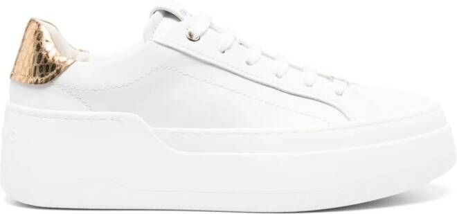 Ferragamo Dahlia leather sneakers White
