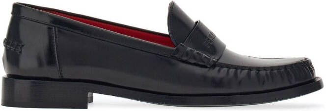 Ferragamo debossed-logo leather loafers Black