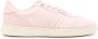 Ferragamo debossed-logo suede-leather trainers Pink - Thumbnail 1