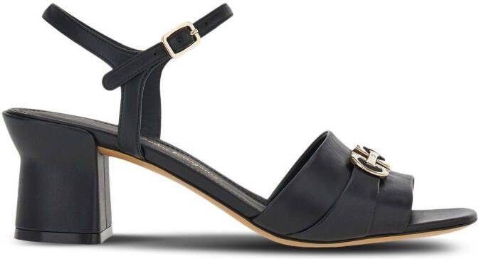 Ferragamo Double Gancini 55mm sandals Black