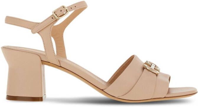 Ferragamo Double Gancini 55mm sandals Neutrals