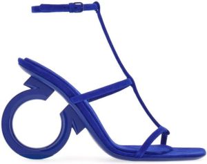 Ferragamo Elina 100mm open-toe sandals Blue