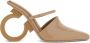 Ferragamo Elina 75mm leather mules Neutrals - Thumbnail 1