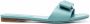 Ferragamo embossed bow-detail sandals Blue - Thumbnail 1