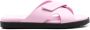 Ferragamo embossed-logo crossover-strap sandals Pink - Thumbnail 1