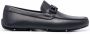 Ferragamo embossed-logo leather loafers Blue - Thumbnail 1