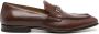 Ferragamo engraved-logo leather loafers Brown - Thumbnail 1