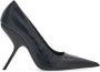 Ferragamo Eva 105mm crocodile-embossed pumps Black - Thumbnail 1