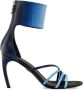 Ferragamo faded-effect 85mm leather sandals Blue - Thumbnail 1