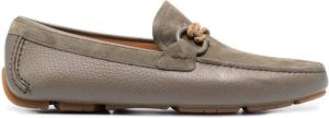 Ferragamo Front 4 suede loafers Green