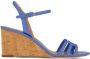 Ferragamo Gancini 70mm wedge sandals Blue - Thumbnail 1