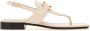 Ferragamo Gancini-buckle leather sandals White - Thumbnail 1