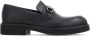 Ferragamo Gancini-charm leather mocassin loafers Black - Thumbnail 1