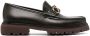 Ferragamo Gancini chunky leather loafers Brown - Thumbnail 1