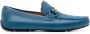 Ferragamo Gancini-detail calf-leather loafers Blue - Thumbnail 1